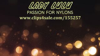 Lady Lulu Dildo Footjob Red Nylons