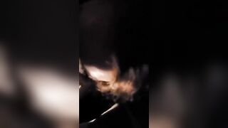 Red Head blown big black dick rough