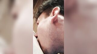 licks cunt into sauna