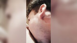 licks cunt into sauna