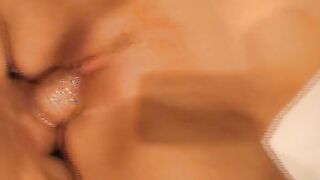 Incredible German Girl gets her face covered with cum