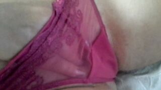Masturbation under lingerie - real orgasm