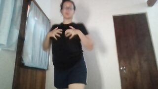 Yoga professor makes you cum on her booty!!!!