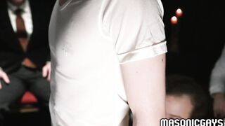 Big guy Cain Marko hairy dick inside twink Ethan Tate