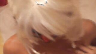 Blonde German milf adores relaxing a loaded dick into point of view