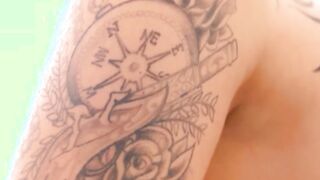 Big Titted tattooed milf anally rammed with bbc into doggy style