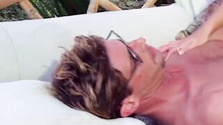 Young Big Tit Blonde Outside Fucked with a Pig!