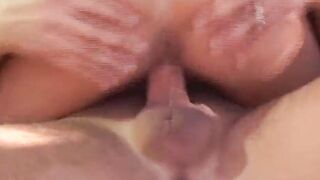 Young Big Tit Blonde Outside Fucked with a Pig!