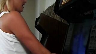 Blonde and redhaired vulgar carpet munchers make love on the pool table