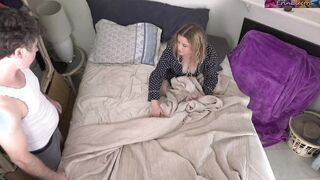 Stepmom helps stepson after a bad dream