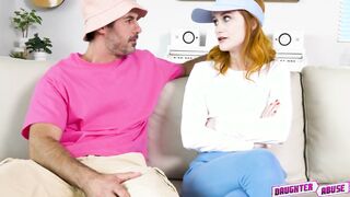 Horny stepdads banged Scarlet and Amber