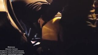 Vehicle Pegging" disturbed by a worker!! Public Pegging