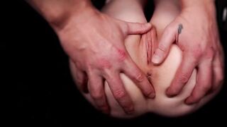 point of view Step Daddy Cumming into Step Daughter's Thin Innocent Twat