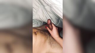 Fiance masturbates my penis that tears open lingerie