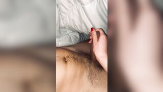 Fiance masturbates my penis that tears open lingerie