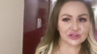 Outdoor cum walk of shame after after a porn shoot