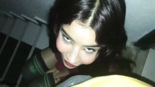 My good stepsister give me a super sexy head after coming