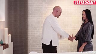 LETSDOEIT - Friendly Czech goddess Anna Rose Riding Her Masseur