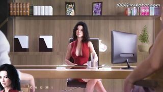 Voluptuous 3D MILF Wife & Teen Boy