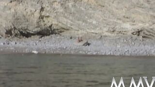 Sexual babes fucking outside