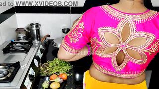 Into the Komal kitchen, the mother-inside-law was making out with her