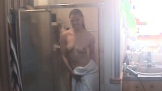 Slender 19 yo licked out inside night vision