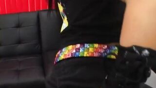 Rocker ashli with natural hooters oral sex cock blowing nuts
