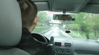 German drivers allows only Bae sluty girls to take the sit
