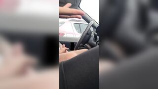 married hand job inside my vehicle