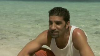 Incredible Vittoria Risi always Hot and friendly has sex with 2 guys dig a double penetration on an exotic beach