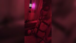 adorable sweet girl trying bdsm