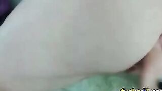 Hot Babe loves her fucking machine deep inside her