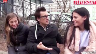 LETSDOEIT Silvia Dellai & Eveline Dellai 3way Fun With Daddy