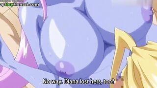 Hentai lady with massive tits gets creampie
