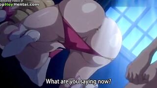 Hentai lady with massive tits gets creampie