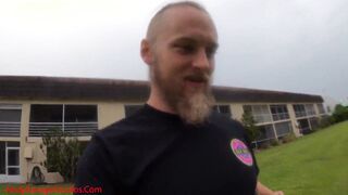 Cumshot on an island! Outdoor ORAL SEX & Sex ( Andy