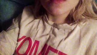 Evening seductive private striptease and gentle masturbation with orgasm. Close-up