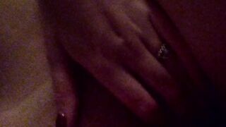 Evening seductive private striptease and gentle masturbation with orgasm. Close-up