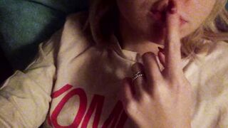 Evening seductive private striptease and gentle masturbation with orgasm. Close-up