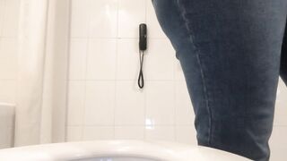 My MOTHER-INTO-LAW records herself inside a hotel restroom