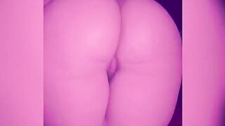 Young bimbos twists her long juicy booty and shows pretty cunt