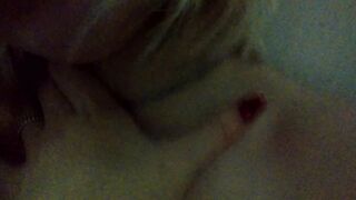 Evening private masturbation inside stunning red underwear with an orgasm. Close-up