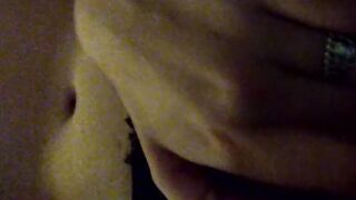 Evening private masturbation inside stunning red underwear with an orgasm. Close-up