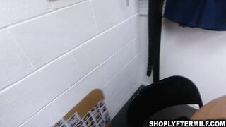 Shoplifter milf stripped and fucked hard