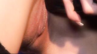 Lesbo sex with strap-on and rubber