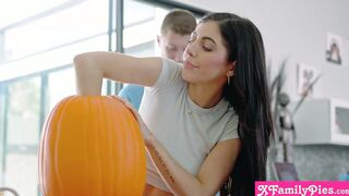 Free use barely legal stepsister Theodora Day for Halloween and her