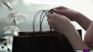 Hazel Moore sits on top of John's cock