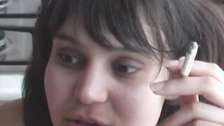 Inessa Fellatio Breakfast smoking and nudes