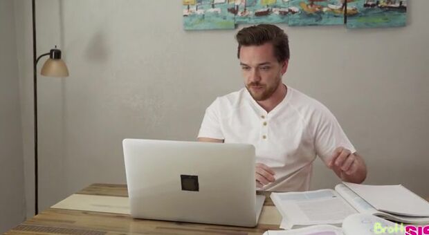 My Step Sister Sucked My Dick During Online Class -