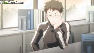 Hentai big tits college girl getting fucked hard